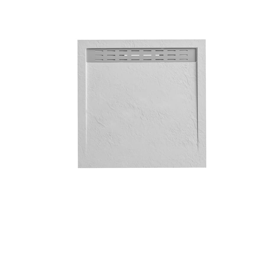 Duschplatte mit Duschrinne Verosan+ 80 x 80 cm weiß